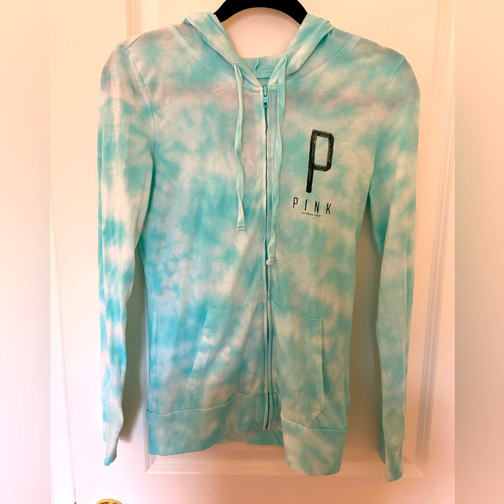 Victoria’s Secret PINK tie-dye zip-up hoodie